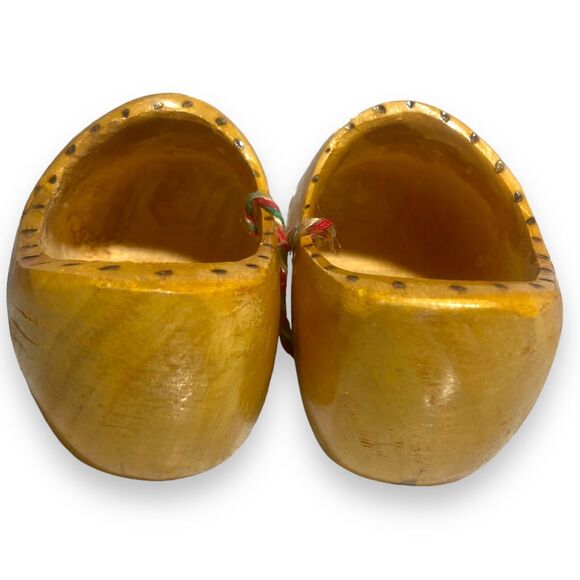 Vintage Dutch Clogs Klompen Hand Carved Wood Holland Souvenir Decor Traditional - Picture 7 of 10